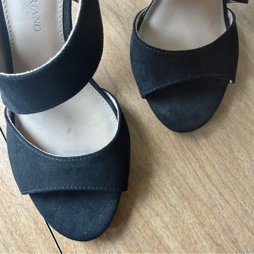 Black Strappy High Heel Sandals Size 7.5 - Picture 4 of 9